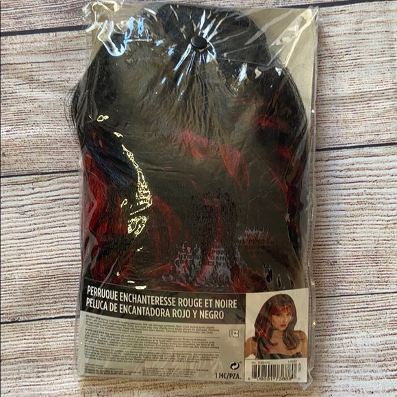 SOLD Party City Red & Black Enchantress Wig - Picture 2 of 3